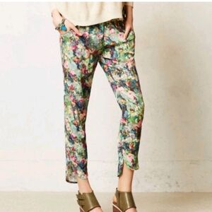 Anthropologie Sam & Lavi Floral Ankle Pants - Multicolor